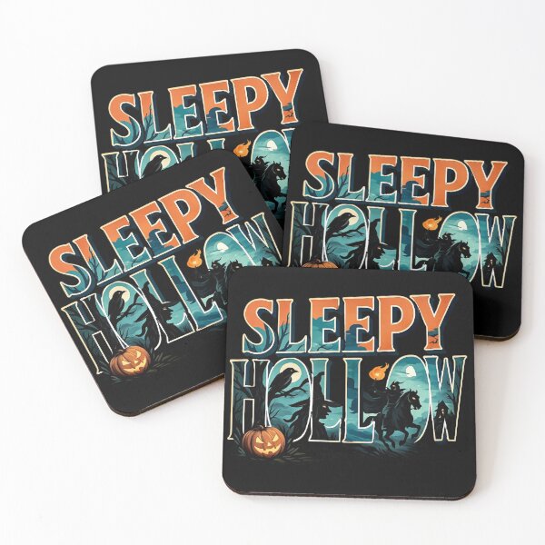 Item preview, Sleepy Hollow - Haunted Forest, Headless Horseman & Gothic Typography Art designed and sold by Myra365Art.