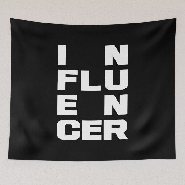 Item preview, IN FLU EN CER – Modern Typographic Statement, Unique designed and sold by villacreativa.