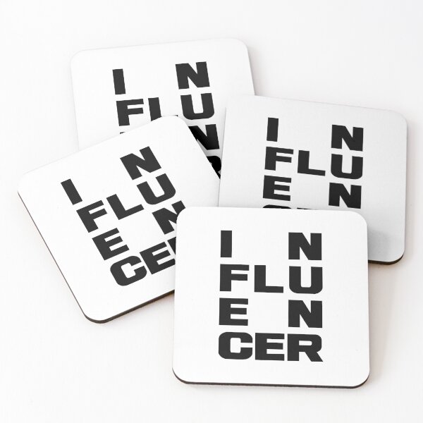Item preview, IN FLU EN CER – Modern Typographic Statement, Unique designed and sold by villacreativa.