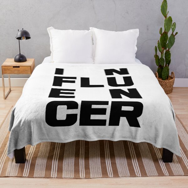 Item preview, IN FLU EN CER – Modern Typographic Statement, Unique designed and sold by villacreativa.