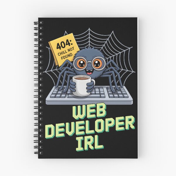 Item preview, Web Developer IRL – Funny Spider Coding Design designed and sold by LaLi-Designs.
