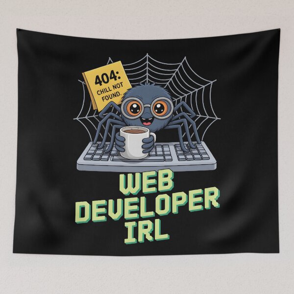 Item preview, Web Developer IRL – Funny Spider Coding Design designed and sold by LaLi-Designs.