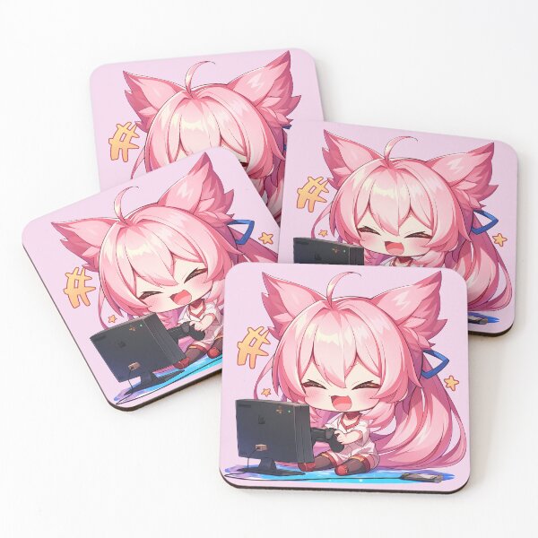 Item preview, Blazblue Girl Kokonoe BlazBlue Chibi Gaming Controller Cat Ears Cute Game designed and sold by earlobejerk.