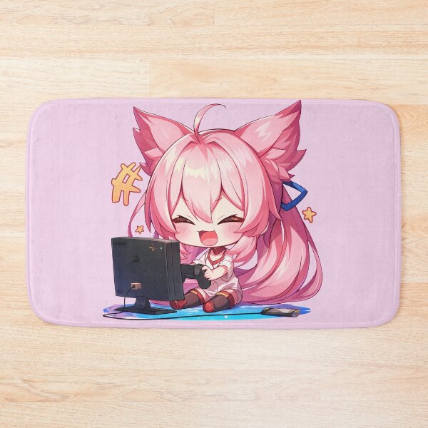 Item preview, Blazblue Girl Kokonoe BlazBlue Chibi Gaming Controller Cat Ears Cute Game designed and sold by earlobejerk.