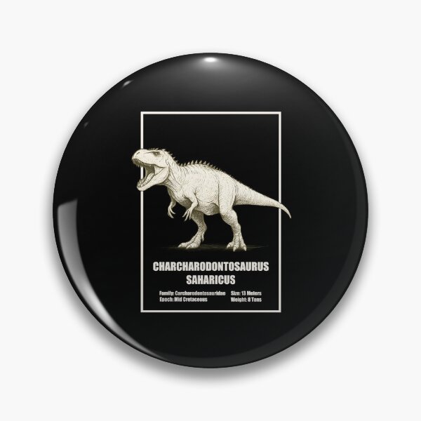 Item preview, Charcharodontosaurus Saharicus – Vintage Dinosaur Illustration designed and sold by SlatoMato.