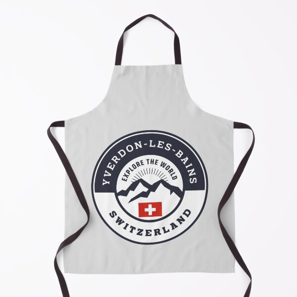 Item preview, Yverdon-les-Bains Switzerland Black and White Crest designed and sold by World Designs.