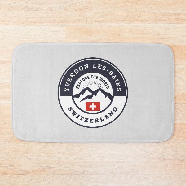 Item preview, Yverdon-les-Bains Switzerland Black and White Crest designed and sold by World Designs.