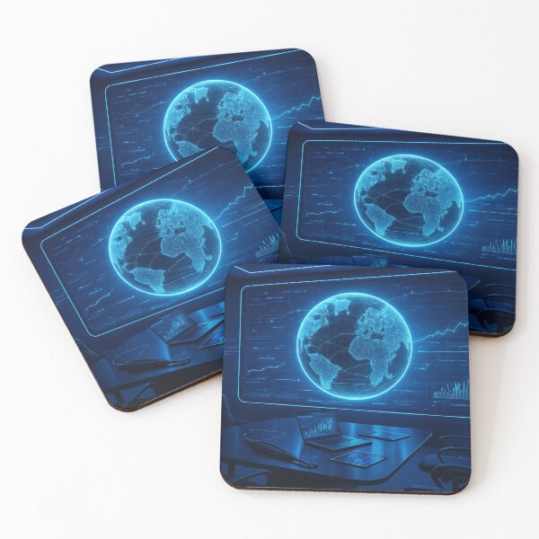 Item preview, Data visions in dark blue designed and sold by Sigtrix.