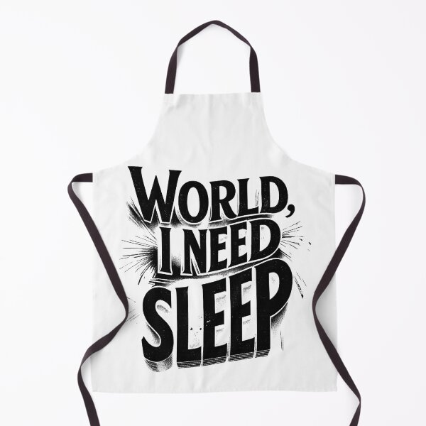 Item preview, World, I Need Sleep Funny Typography Design designed and sold by MasCorner.