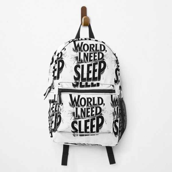 Item preview, World, I Need Sleep Funny Typography Design designed and sold by MasCorner.