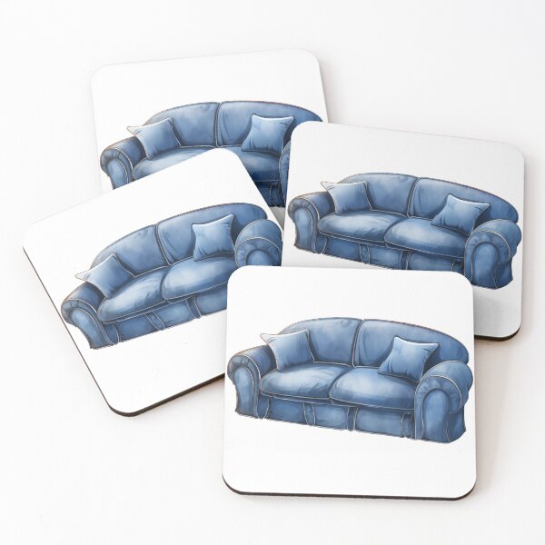 Item preview, Navy Sofa Illustration designed and sold by New-School-Wave.