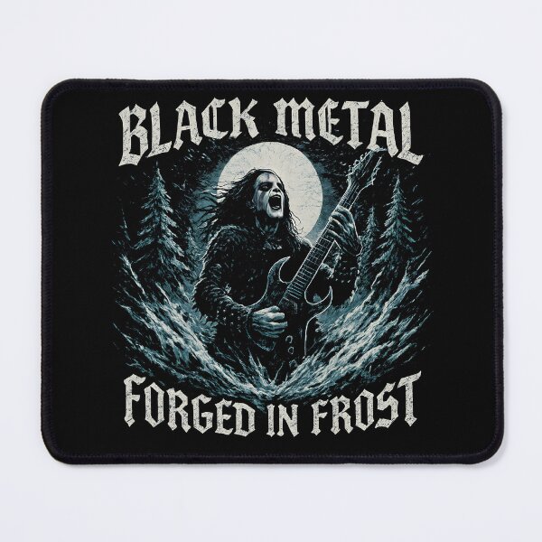 Item preview, Black Metal Guitarist Under Moon Halo designed and sold by Krossgor.