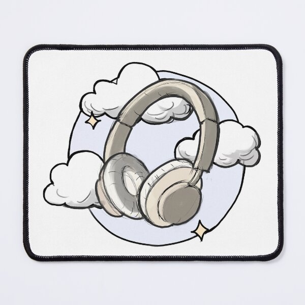 Item preview, Dreamy headphones illustration | neurodiversity/ music lover/ autism designed and sold by NeurodiverseTea.