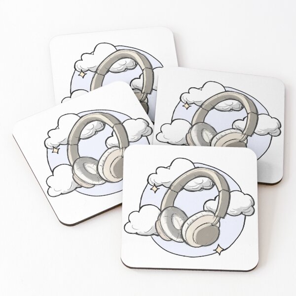 Item preview, Dreamy headphones illustration | neurodiversity/ music lover/ autism designed and sold by NeurodiverseTea.