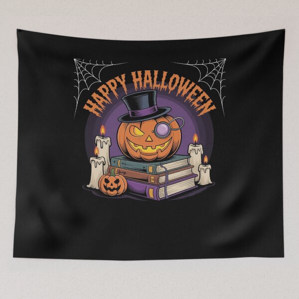 Item preview, Bewitching Pumpkin Scholar Happy Halloween designed and sold by wzetart.