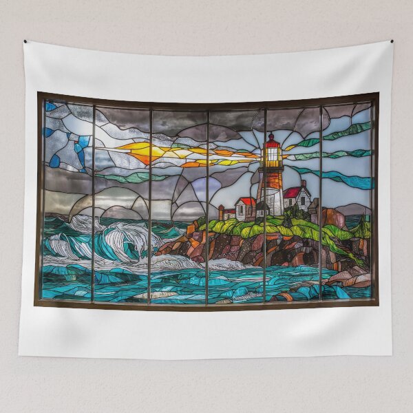 Item preview, Beacon of Light – Stained Glass Serenity designed and sold by Angry Swan Designs.