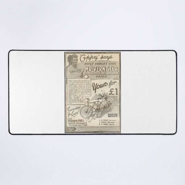 Item preview, 1937 Malvern Star Bicycle Vintage Advert - Champion Oppy Opperman Endorsement designed and sold by taspaul.