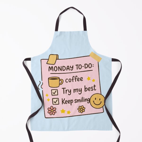 Item preview, Cute Monday To-Do List Illustration designed and sold by graphicnew.