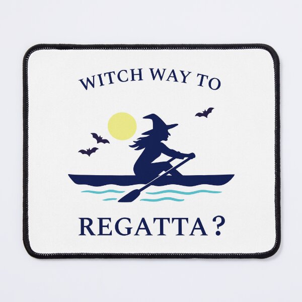 Item preview, Witch Way to Regatta? Rowing Crew Sport Boat Racing designed and sold by LadyInEverGreen.