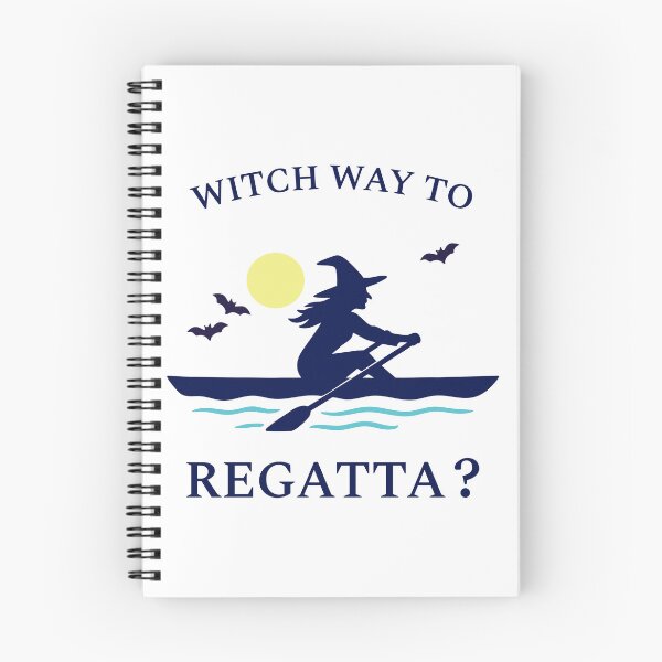 Item preview, Witch Way to Regatta? Rowing Crew Sport Boat Racing designed and sold by LadyInEverGreen.