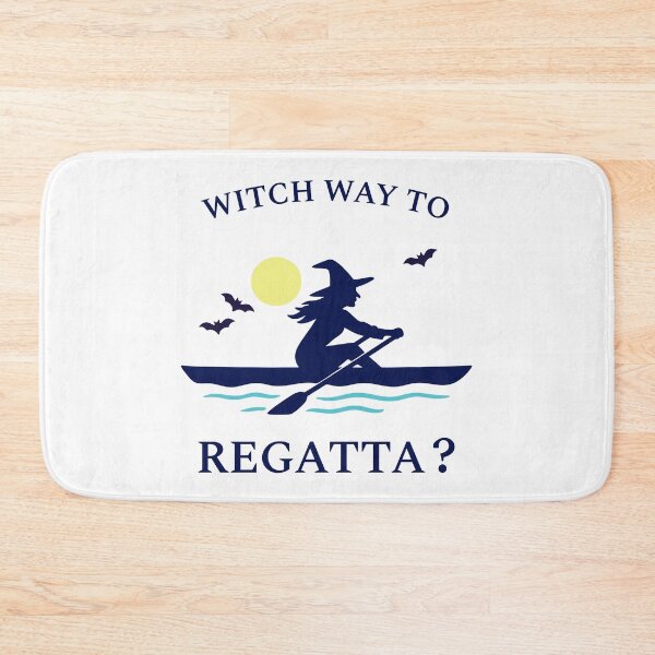 Item preview, Witch Way to Regatta? Rowing Crew Sport Boat Racing designed and sold by LadyInEverGreen.