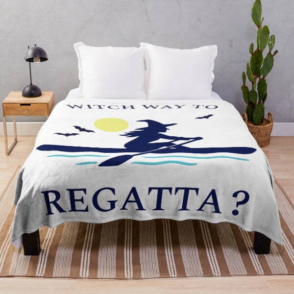 Item preview, Witch Way to Regatta? Rowing Crew Sport Boat Racing designed and sold by LadyInEverGreen.
