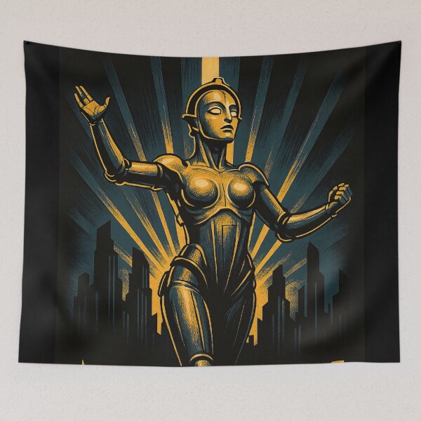 Item preview, Maria Metropolis Movie Classic Sci-Fi Art designed and sold by Retr0Tshirts.