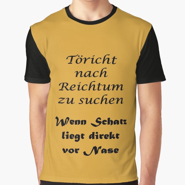 Item preview, Art by Mike Töricht wealth treasure in front of nose funny saying on T-Shirt for boyfriend girlfriend designed and sold by allartbymike.