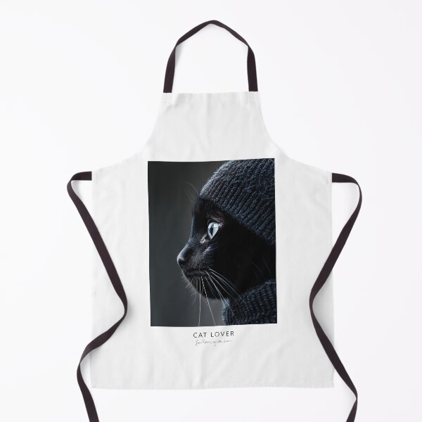 Item preview, Black Cat Black Beanie Looking to the Left designed and sold by Karen Lee J.