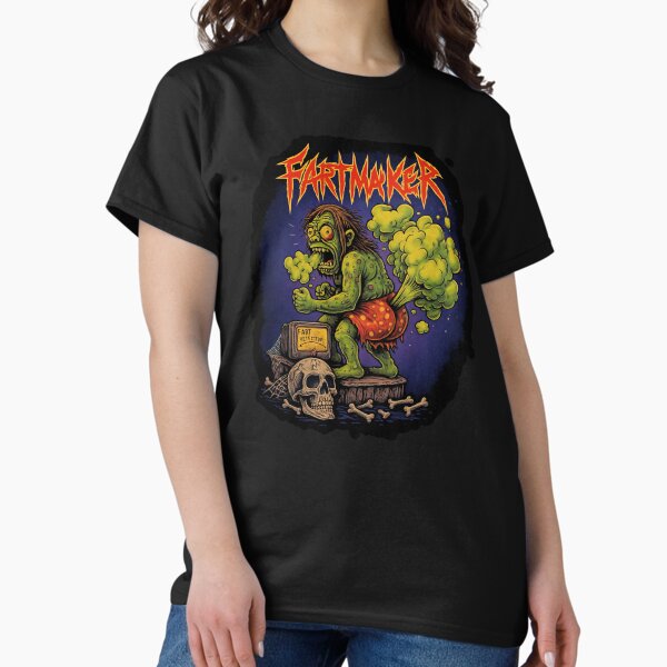 Item preview, Fartmaker - Death Metal Style Meme Shirt designed and sold by Samuel	 Collings.