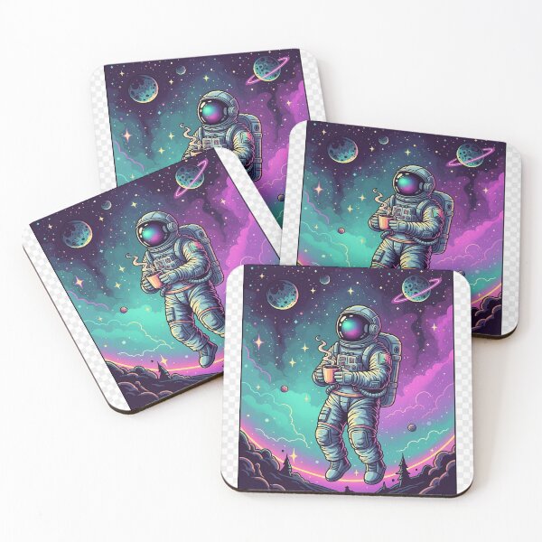 Item preview, Space Coffee Astronaut – Cool Cosmic Design designed and sold by Vibe-Studio.