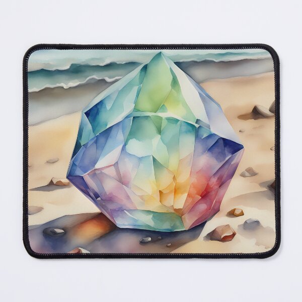 Item preview, Rainbow Crystal on Beach designed and sold by CalmnessbyChoice.