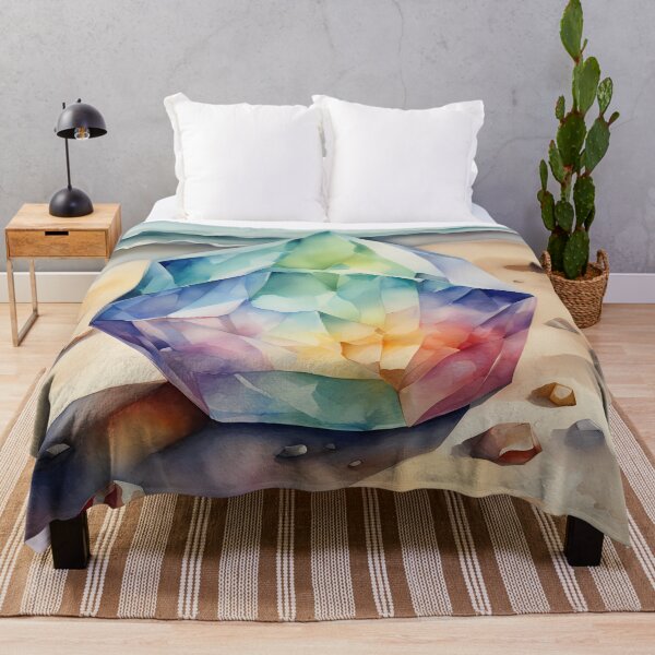 Item preview, Rainbow Crystal on Beach designed and sold by CalmnessbyChoice.