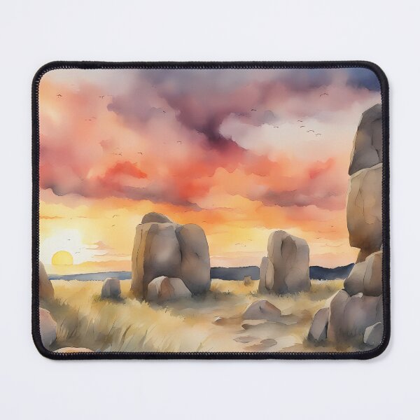 Item preview, Rocks on Field at Dawn designed and sold by CalmnessbyChoice.