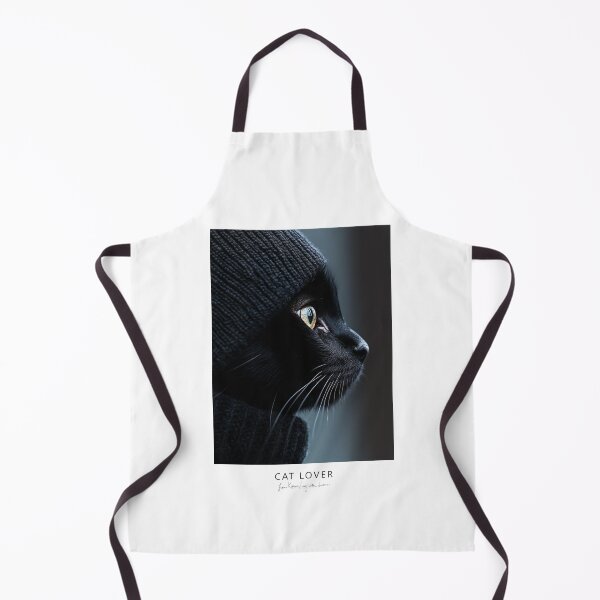 Item preview, Black Cat Black Beanie Looking to the Left designed and sold by Karen Lee J.