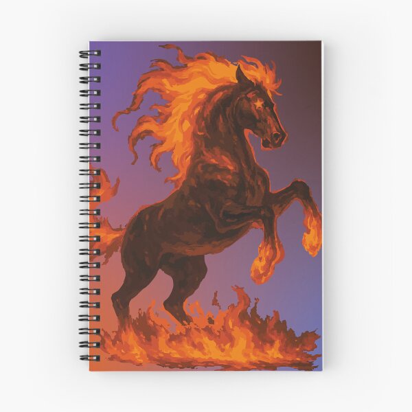 Item preview, Fire Horse Spirit – Fiery Stallion with Gradient Background designed and sold by CheriTanya.