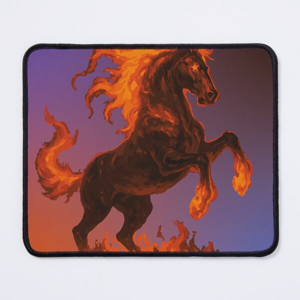 Item preview, Fire Horse Spirit – Fiery Stallion with Gradient Background designed and sold by CheriTanya.