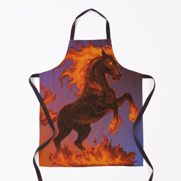Item preview, Fire Horse Spirit – Fiery Stallion with Gradient Background designed and sold by CheriTanya.