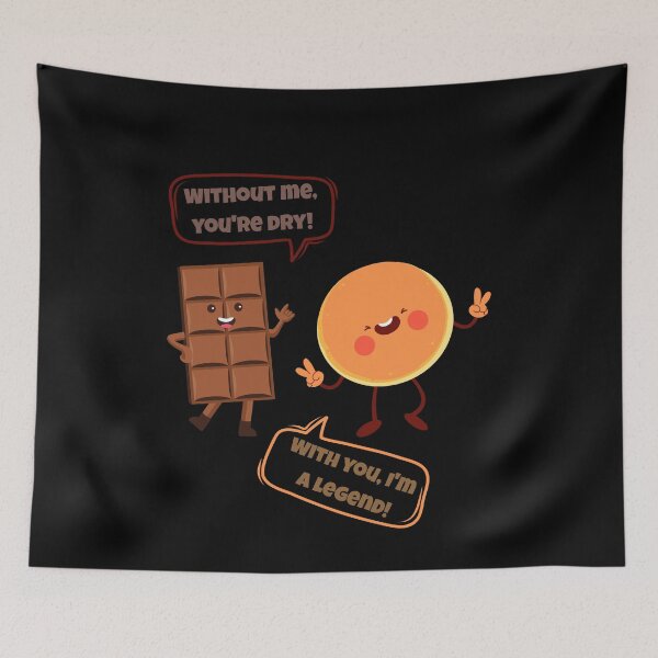 Item preview, Chocolate and Pancake – Funny Breakfast Cartoon T-shirt designed and sold by BatonAndInk.