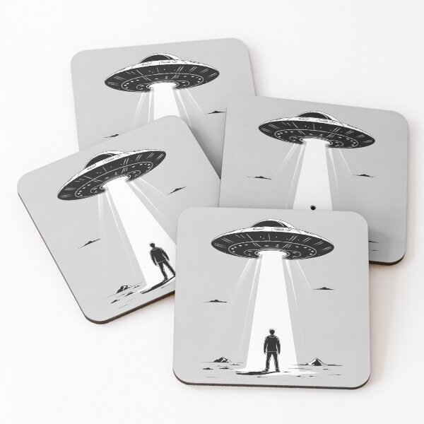 Item preview, Alien Abduction Zone – UFO Flying Saucer Design designed and sold by TeeJungleStudio.