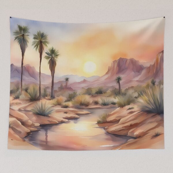 Item preview, Desert Landscape Painting designed and sold by CalmnessbyChoice.