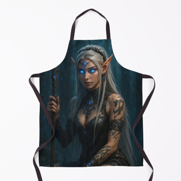 Item preview, Mystic Elven Sorceress in Enchanted Forest – Fantasy Warrior Art designed and sold by NeonCore.