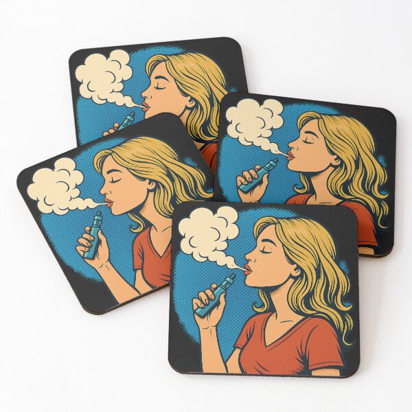 Item preview, Pop Art Vape Woman – Retro Cool & Bold designed and sold by House of Taste Designs.