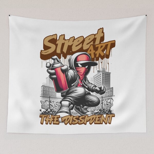Item preview, Street Art The Dissident - Urban Graffiti Rebel Graphic Style designed and sold by wellie-chic.