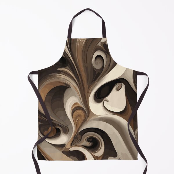 Item preview, Retro Fantasy Swirl Abstract Beige Brown and Black designed and sold by Atokeh.