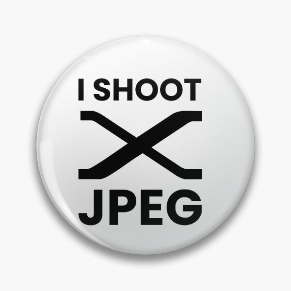 Item preview, I Shoot JPEG – Fuji Photographer Humor Design for Film Simulation Lovers - black lettering X designed and sold by MarcVan.