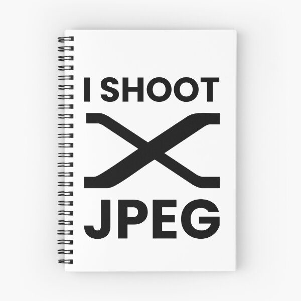 Item preview, I Shoot JPEG – Fuji Photographer Humor Design for Film Simulation Lovers - black lettering X designed and sold by MarcVan.