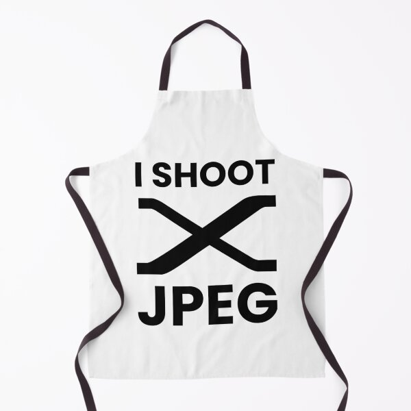 Item preview, I Shoot JPEG – Fuji Photographer Humor Design for Film Simulation Lovers - black lettering X designed and sold by MarcVan.