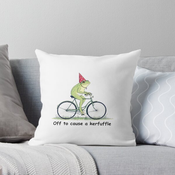 Item preview, Off to Cause a Kerfuffle Frog Funny Weirdcore Sayings Unique Adults Men Women Meme Graphic Sarcastic designed and sold by MotivaChic.