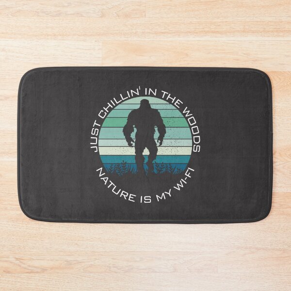 Item preview, Just Chillin' in the Woods – Nature Is My Wi-Fi – Funny Bigfoot Design for Nature Lovers designed and sold by TeeJungleStudio.